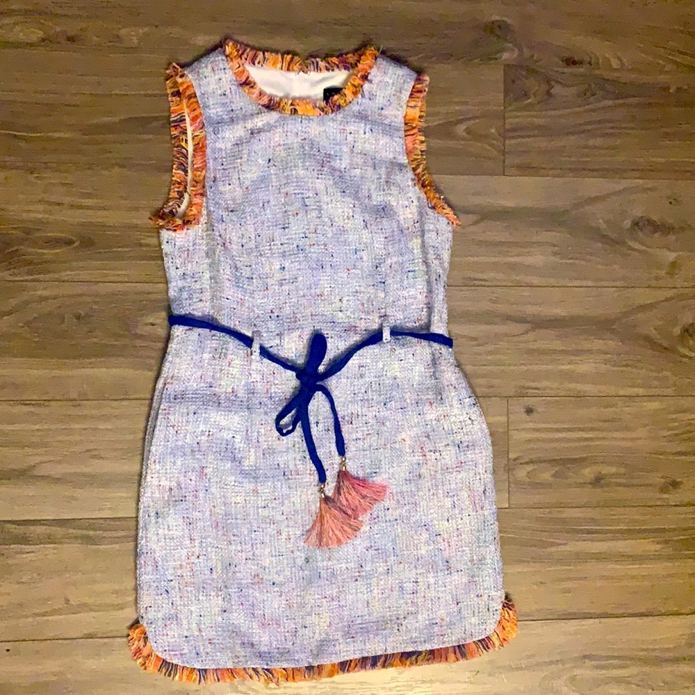 Textured fabric dress